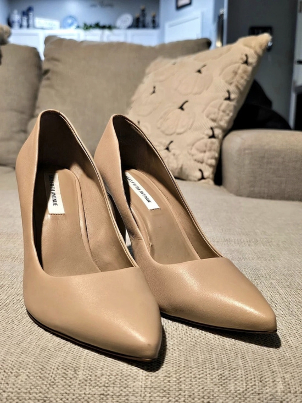 Saks Fifth Avenue Leather Pointed-Toe Stiletto Pumps Pointed-Toe Pumps in Brown